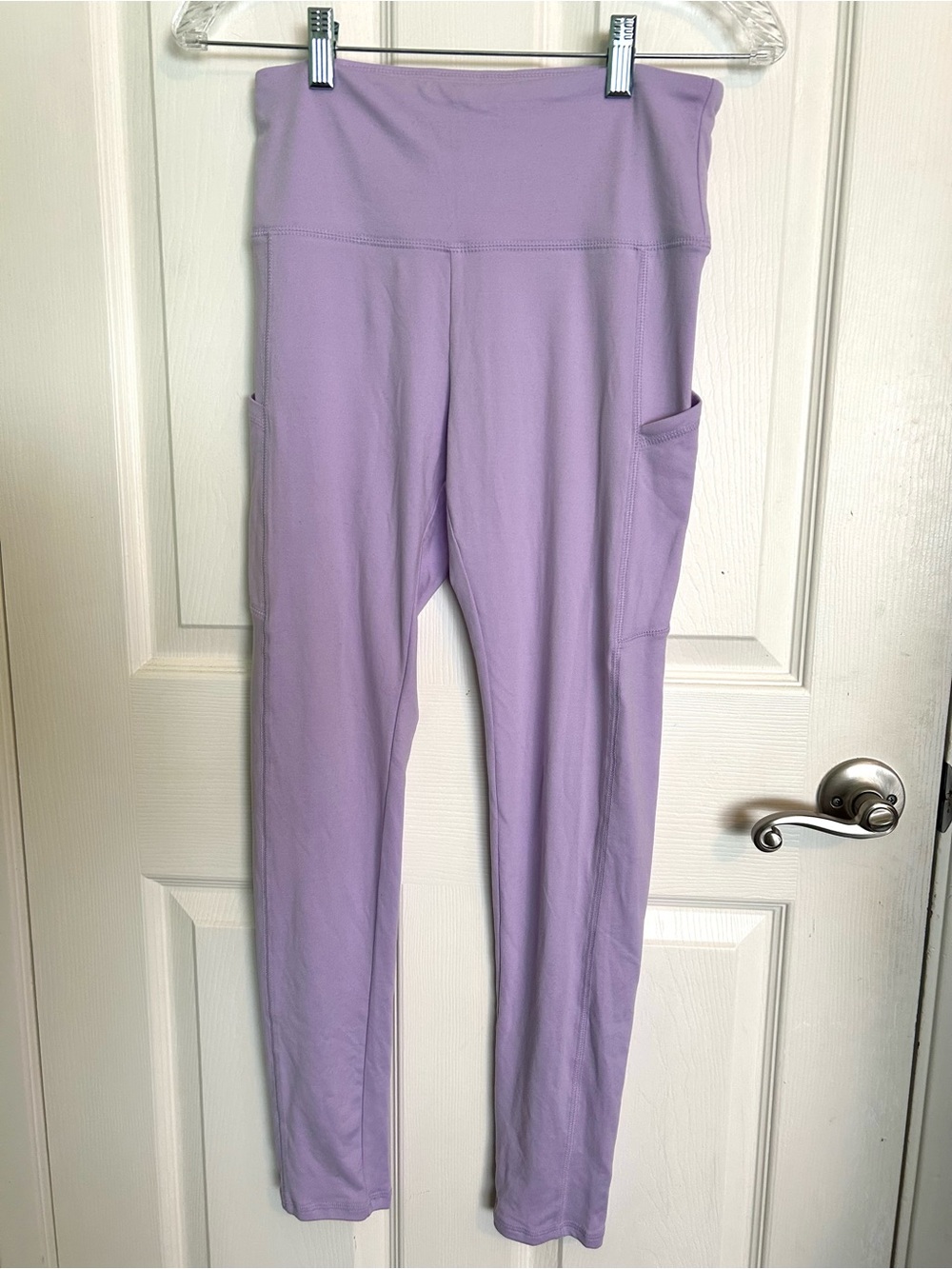 High-Waist Lavender Pocket Leggings - Women Wild Fable
